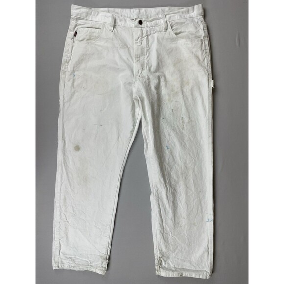 Red Kap Painters Pants Men's 40" Waist x 30" Long Hemmed Cotton PC80WH3 - Picture 1 of 16